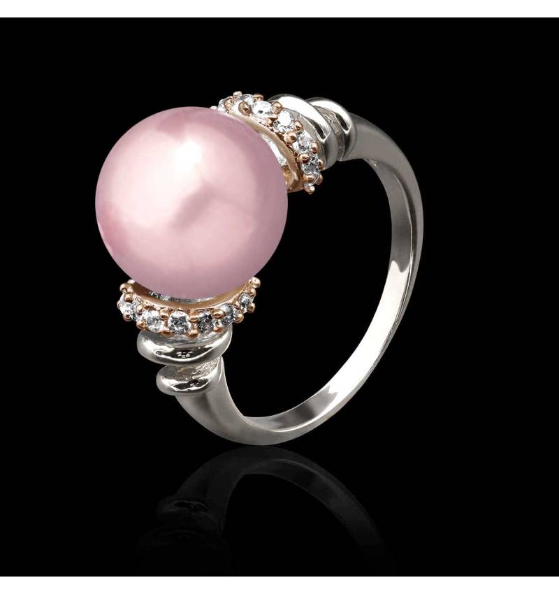 Bague Perle Rose